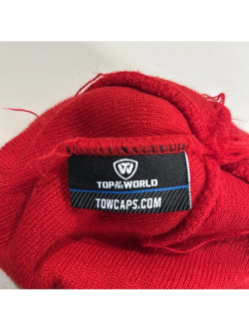 Cincinnati Bearcats Red Knit Cuffed Winter Toboggan Pom Beanie Top World Caps - Picture 7 of 8